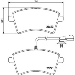 Brake Pad Set MINTEX MDB3234 OE Ref 4106000Q2J