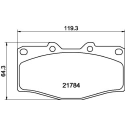 Brake Pad Set MINTEX MDB3237 OE Ref 0446565010