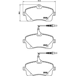 Brake Pad Set MINTEX MDB3238