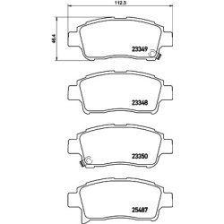 Brake Pad Set MINTEX MDB3241 OE Ref 0446552280