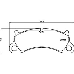 Brake Pad Set MINTEX MDB3243 OE Ref 99135194904 MINTEX