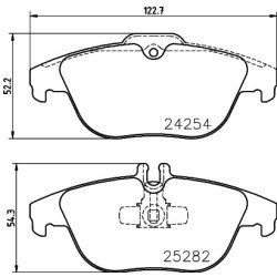 Brake Pad Set MINTEX MDB3247 OE Ref A0074206120