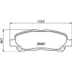 Brake Pad Set MINTEX MDB3248 OE Ref 044660E030