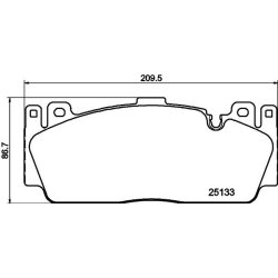 Brake Pad Set MINTEX MDB3253 OE Ref 34112284869 MINTEX