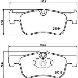 Brake Pad Set MINTEX MDB3254 OE Ref 34118854999