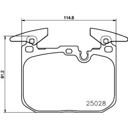 Brake Pad Set MINTEX MDB3259 OE Ref 6866072 MINTEX
