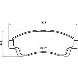 Brake Pad Set MINTEX MDB3264 OE Ref UGY93323Z