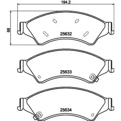 Brake Pad Set MINTEX MDB3265 OE Ref 1723410 MINTEX