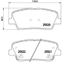Brake Pad Set MINTEX MDB3267 OE Ref 48413380B0