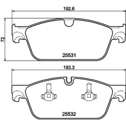 Brake Pad Set MINTEX MDB3268 OE Ref 0084200020 MINTEX