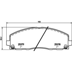 Brake Pad Set MINTEX MDB3270 OE Ref 7B0698151L MINTEX