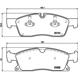 Brake Pad Set MINTEX MDB3273 OE Ref A0074208120 MINTEX