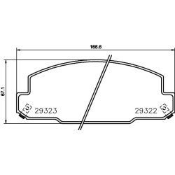 Brake Pad Set MINTEX MDB3274 OE Ref 0449136060