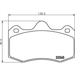 Brake Pad Set MINTEX MDB3278 OE Ref A132J0001S