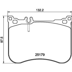 Brake Pad Set MINTEX MDB3279 OE Ref A0064205020