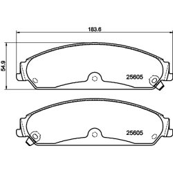Brake Pad Set MINTEX MDB3304 OE Ref 68147681AA MINTEX