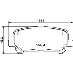 Brake Pad Set MINTEX MDB3308 OE Ref 43022TK8A01