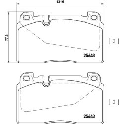 Brake Pad Set MINTEX MDB3313 OE Ref 8R0698151K