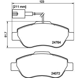 Brake Pad Set MINTEX MDB3316 OE Ref 77365817