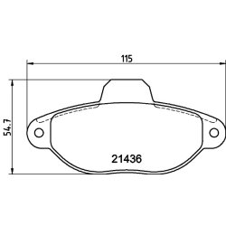Brake Pad Set MINTEX MDB3317 OE Ref 6001073453