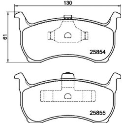 Brake Pad Set MINTEX MDB3326