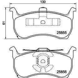 Brake Pad Set MINTEX MDB3330