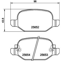 Brake Pad Set MINTEX MDB3331 OE Ref 77366457
