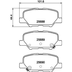 Brake Pad Set MINTEX MDB3336 OE Ref 1620368680