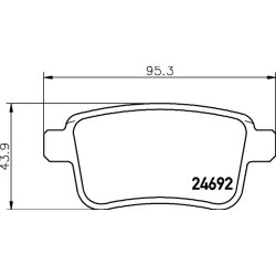 Brake Pad Set MINTEX MDB3337 OE Ref 4154210410