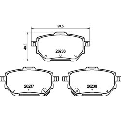 Brake Pad Set MINTEX MDB3338 OE Ref 0446602450