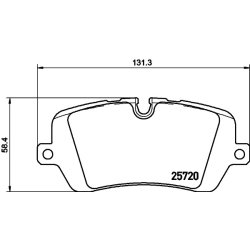 Brake Pad Set MINTEX MDB3343 OE Ref LR108260