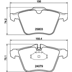 Brake Pad Set MINTEX MDB3366 OE Ref T2R7247