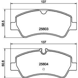 Brake Pad Set MINTEX MDB3370 OE Ref KTMK312M008AA