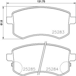 Brake Pad Set MINTEX MDB3373 OE Ref PW895175