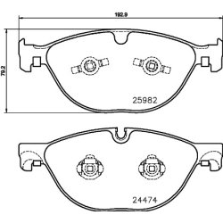 Brake Pad Set MINTEX MDB3376 OE Ref T2R7248 MINTEX