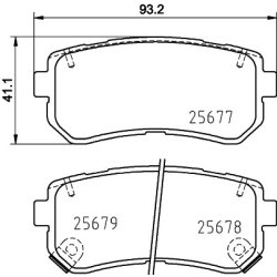Brake Pad Set MINTEX MDB3380 OE Ref 58302E6A10