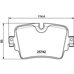 Brake Pad Set MINTEX MDB3388 OE Ref T2R7946