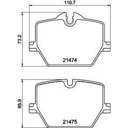 Brake Pad Set MINTEX MDB3389 OE Ref 6888835