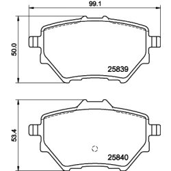 Brake Pad Set MINTEX MDB3401 OE Ref YL01896380
