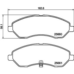 Brake Pad Set MINTEX MDB3403 OE Ref 287042100120
