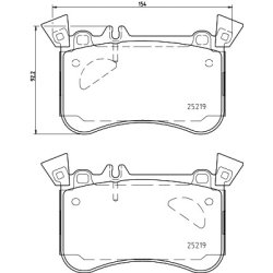 Brake Pad Set MINTEX MDB3407 OE Ref 0084203220 MINTEX