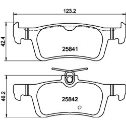 Brake Pad Set MINTEX MDB3413 OE Ref 1647875680