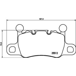 Brake Pad Set MINTEX MDB3415 OE Ref 99135294705