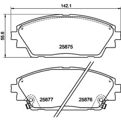 Brake Pad Set MINTEX MDB3417 OE Ref B6YS3328ZA