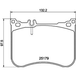 Brake Pad Set MINTEX MDB3420 OE Ref A0064208820