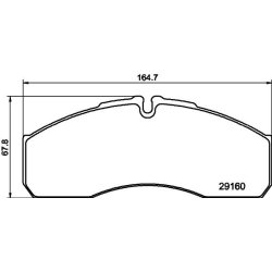 Brake Pad Set MINTEX MDB3422 OE Ref 2996532