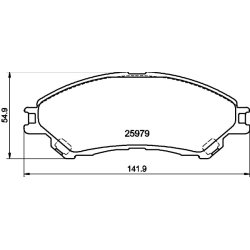 Brake Pad Set MINTEX MDB3427 OE Ref 4605B949