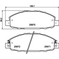 Brake Pad Set MINTEX MDB3428 OE Ref 5861493080