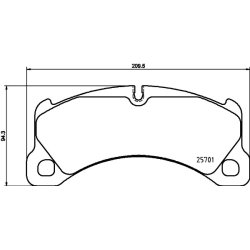 Brake Pad Set MINTEX MDB3439 OE Ref 971698151AD MINTEX