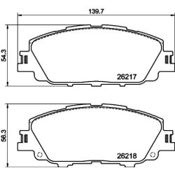 Brake Pad Set MINTEX MDB3456 OE Ref 0446512670